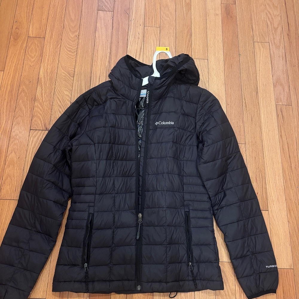 Columbia Black Puffer Jacket Quilted Winter Coat